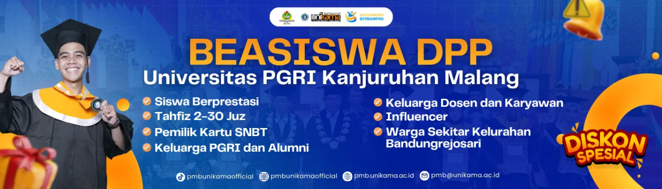 Banner Beasiswa DPP UNIKAMA