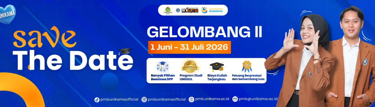 Banner Pendaftaran Gelombang 2 UNIKAMA